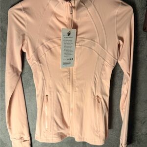 Women’s Lightweight Zip-Up Jacket - Blush Pink